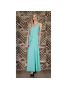 Тюркоазени дълги рокли