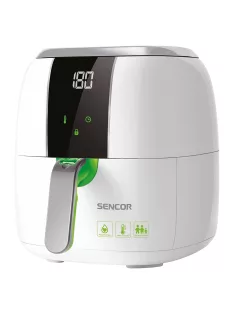   Фритюрник с горещ въздух Sencor SFR 5320WH, 1400 W, 3L, Бял/Зелен - Код G5220