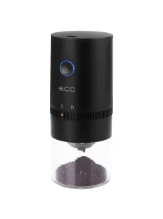   Преносима електрическа кафемелачка ECG KM 150 Minimo Black, 13 W, макс. 120 мл, Черен - Код G5468