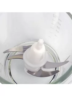  Чопър със стъклена купа ZEPHYR ZP 1111 IG, 300W, 1.5 литра, 2 скорости, 4 остриета, Бял - Код G8421