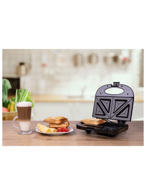 Сандвич мейкър MESKO MS 3032, 850W, 2 сандвича, Черен - Код G8637