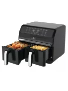 Фритюрник с горещ въздух Just Perfecto JL-09 XXL, 2 кошници, 8в1, 1700 W, 8L., Черен - Код G8756