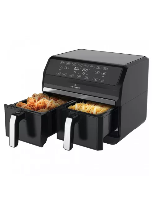 Фритюрник с горещ въздух Just Perfecto JL-09 XXL, 2 кошници, 8в1, 1700 W, 8L., Черен - Код G8756