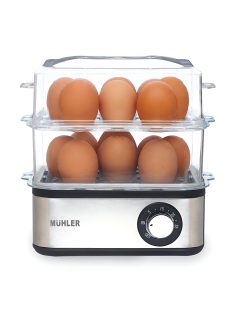   Уред за варене на яйца и готвене на пара MUHLER ME-516, 500W, Сив - Код G8965