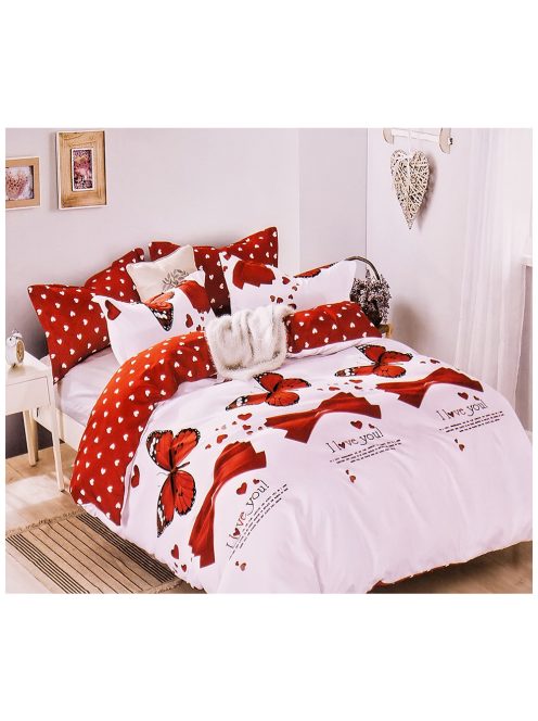 Set de lenjerie de pat cu două fețe EmonaMall, 6 piese - modelul S12116
