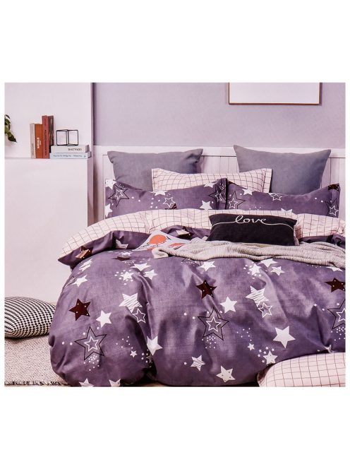 Set de lenjerie de pat cu două fețe EmonaMall, 6 piese - modelul S12175