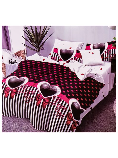 Set de lenjerie de pat cu două fețe EmonaMall, 6 piese - modelul S12199