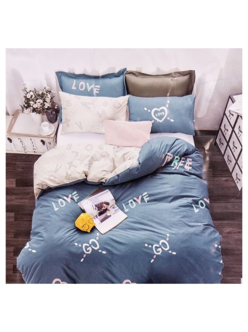 Set de lenjerie de pat cu două fețe EmonaMall, 4 piese - modelul S12258