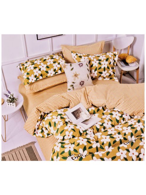 Set de lenjerie de pat cu două fețe EmonaMall, 6 piese - modelul S12333