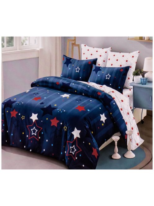 Set de lenjerie de pat cu două fețe EmonaMall, 6 piese - modelul S12381