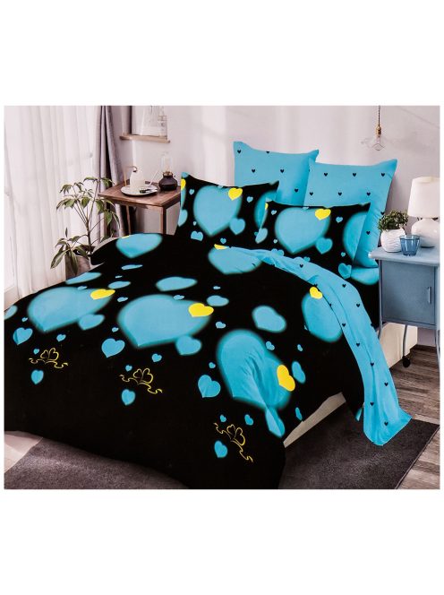 Set de lenjerie de pat cu două fețe EmonaMall, 6 piese - modelul S12509
