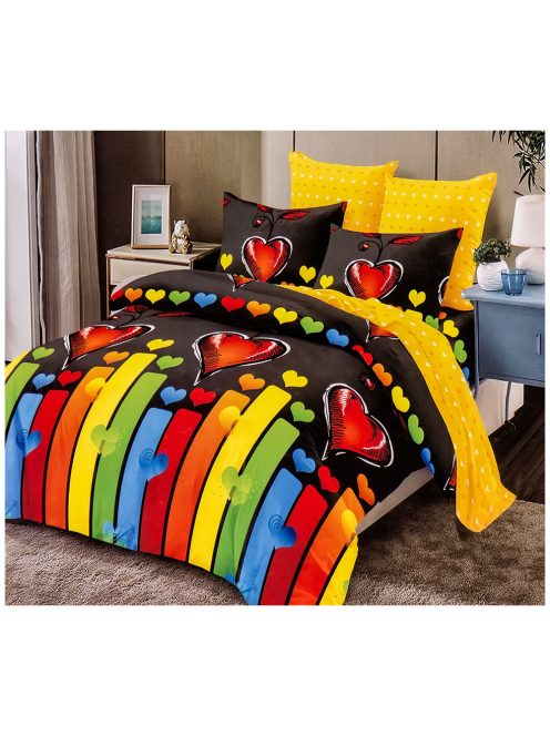 Set de lenjerie de pat cu două fețe EmonaMall, 6 piese - modelul S12510
