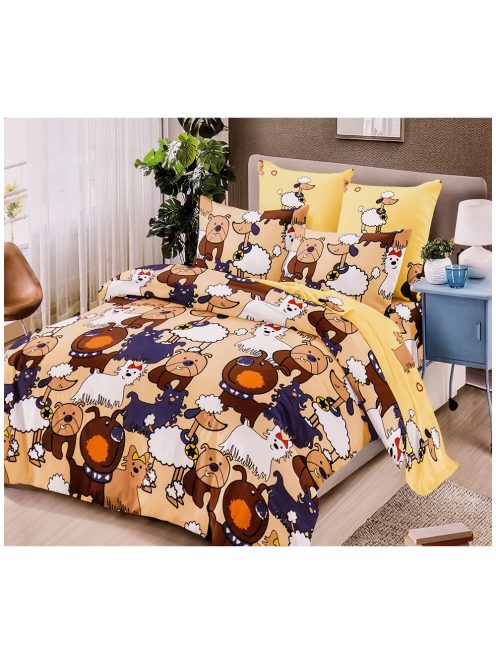 Set de lenjerie de pat cu două fețe EmonaMall, 6 piese - modelul S12512