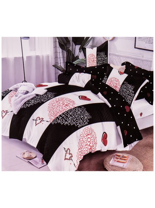 Set de lenjerie de pat cu două fețe EmonaMall, 6 piese - modelul S12532