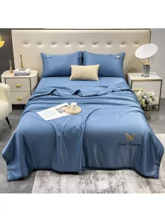   Спално бельо с тънка олекотена завивка EmonaMall, 4 части - Модел S17191