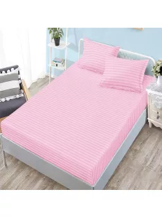   Едноцветен долен чаршаф с ластик и две калъфки (за матрак от 160x200 до 180x200) EmonaMall, 3 части - Модел S18238