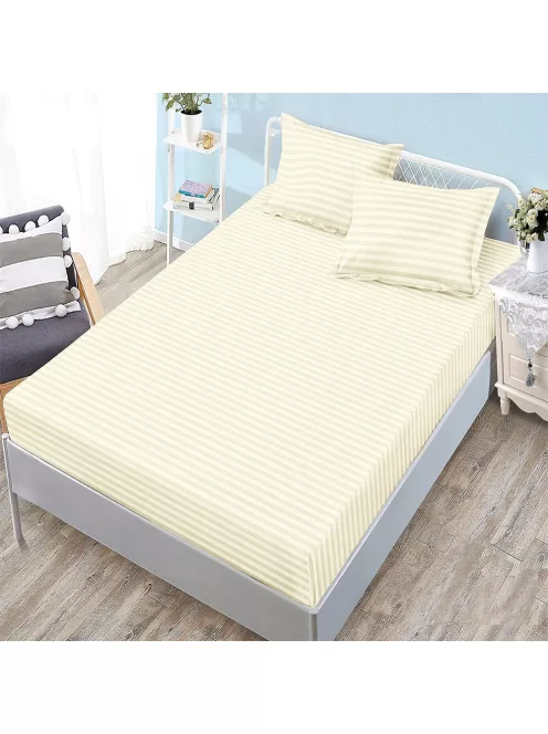 Едноцветен долен чаршаф с ластик и две калъфки (за матрак 160x200) EmonaMall, 3 части - Модел S18252