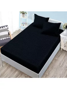   Едноцветен долен чаршаф с ластик и две калъфки (за матрак 160x200) EmonaMall, 3 части - Модел S18268
