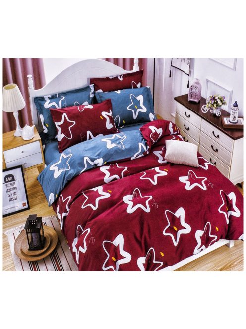 Set de lenjerie de pat cu două fețe EmonaMall, 4 piese - modelul S8547