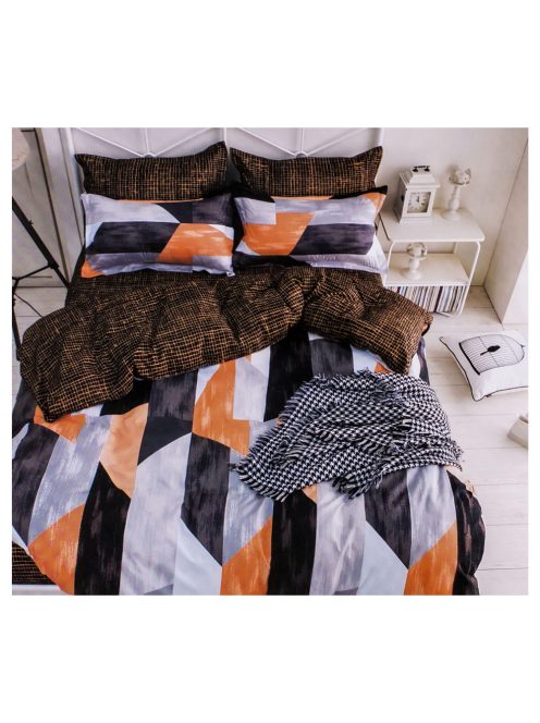 Set de lenjerie de pat cu două fețe EmonaMall, 6 piese - modelul S9292