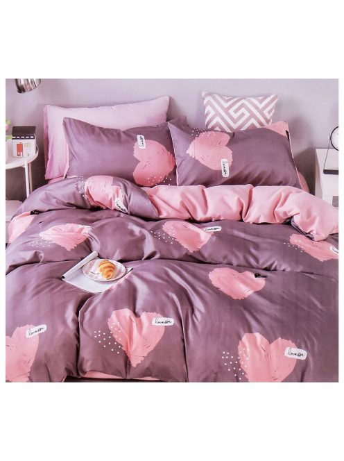 Set de lenjerie de pat cu două fețe EmonaMall, 4 piese - modelul S9512