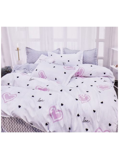 Set de lenjerie de pat cu două fețe EmonaMall, 6 piese - modelul S9560
