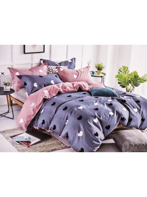 Set de lenjerie de pat cu două fețe EmonaMall, 4 piese - modelul S9607
