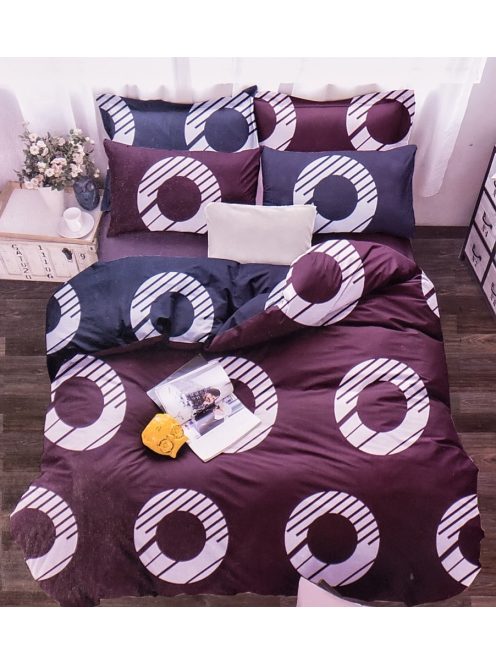 Set de lenjerie de pat cu două fețe EmonaMall, 4 piese - modelul S9748