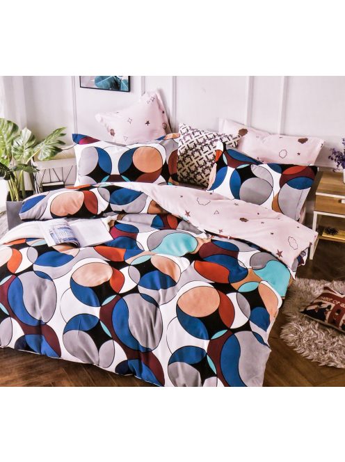Set de lenjerie de pat cu două fețe EmonaMall, 6 piese - modelul S9872