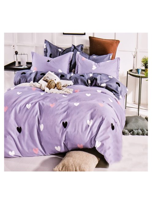Set de lenjerie de pat cu două fețe EmonaMall, 4 piese - modelul S9920