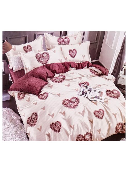 Set de lenjerie de pat cu două fețe EmonaMall, 6 piese - modelul S9998
