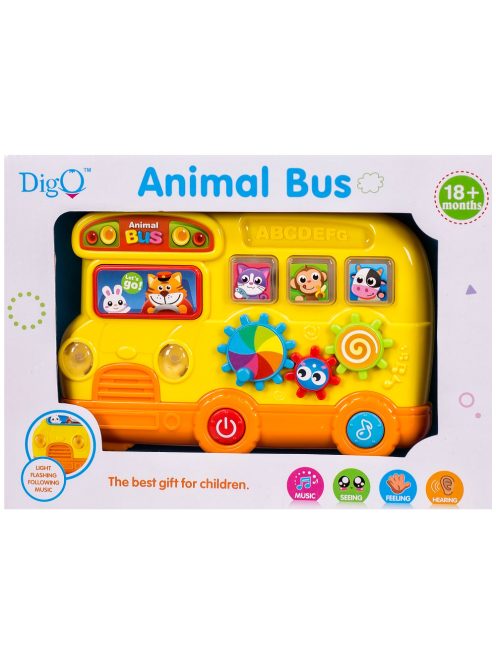 Autobuz cu animăluțe pentru copii