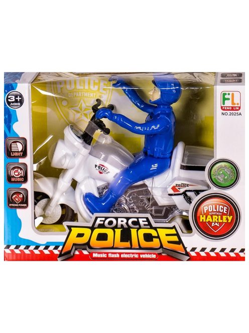 Polițist pe motocicletă pentru copii cu efecte sonore și luminoase-Polițist pe motocicletă pentru copii cu efecte sonore și luminoase
