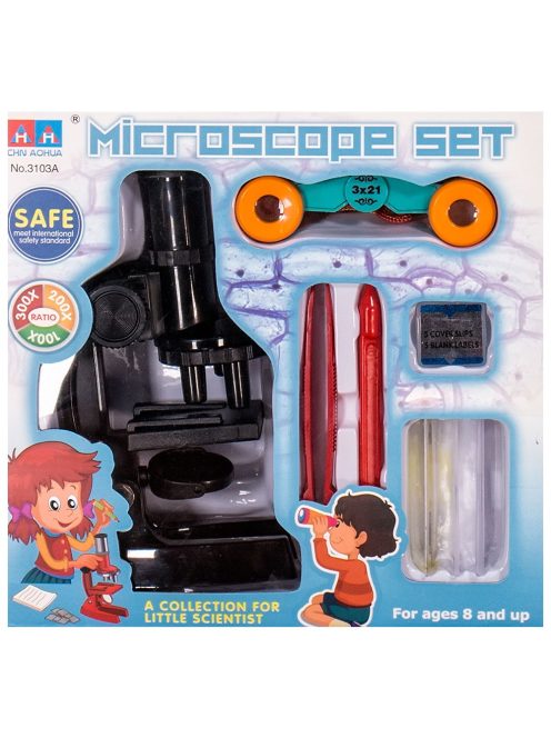 Set de copii microscop și binoclu