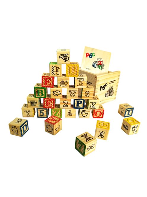 Cuburi din lemn cu cutie