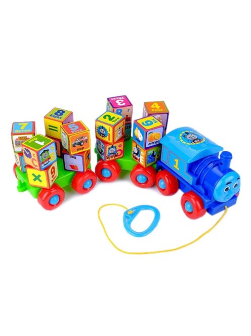 Trenuleț pentru copii cu cuburi-Trenuleț pentru copii cu cuburi