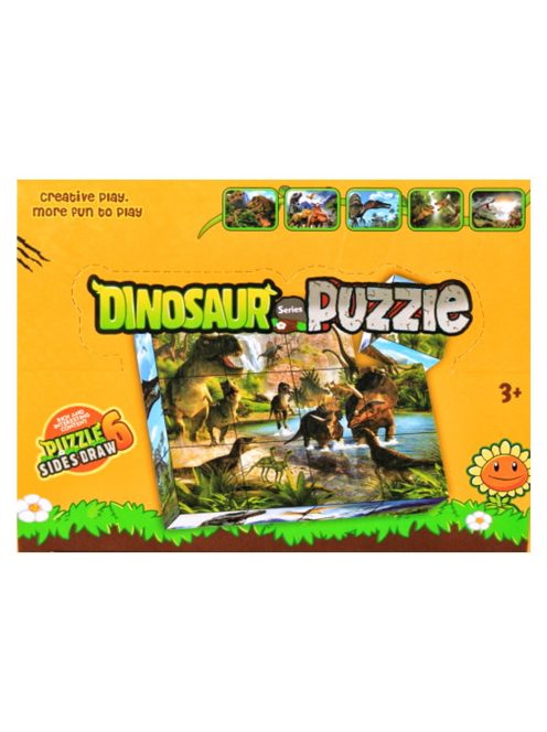 Cuburi pentru copii cu dinozauri (12 bucăți)