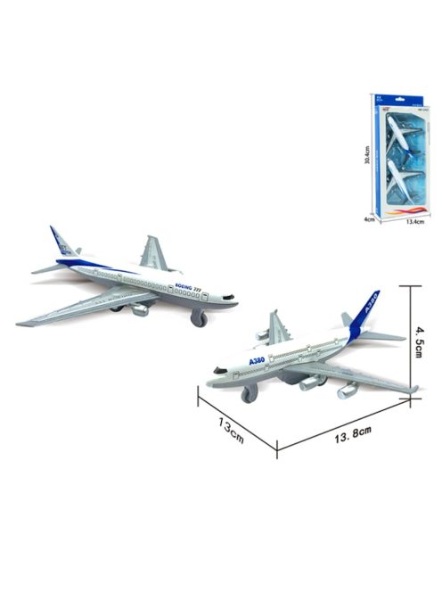 Детски метални самолети Pull Back (2 броя) EmonaMall - Код W3850