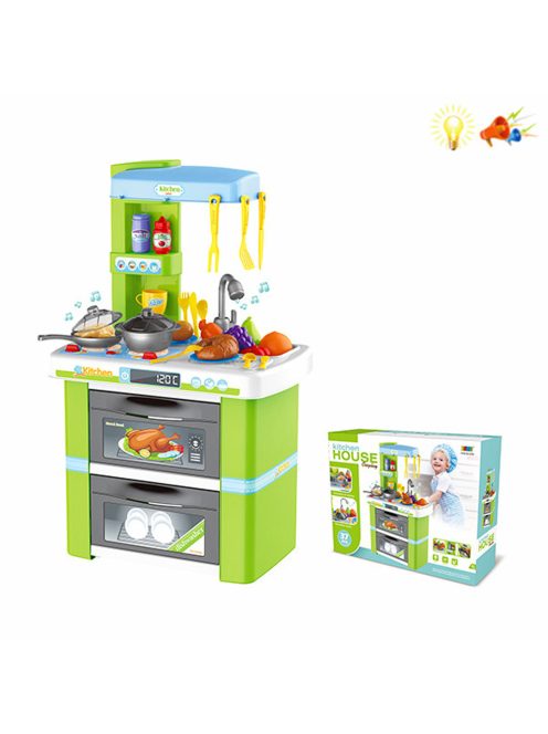 Bucătărie de copii cu plite cu luminițe și sunete realistice-Bucătărie de copii cu plite cu luminițe și sunete realistice-Bucătărie de copii cu plite cu luminițe și sunete realistice