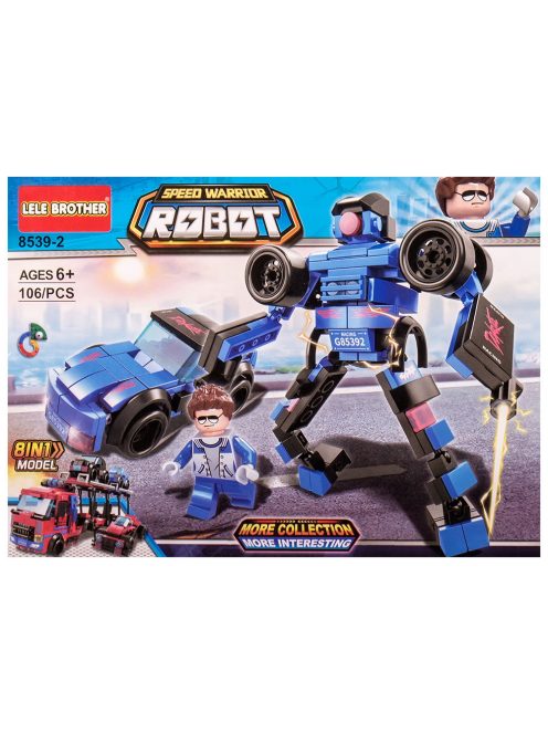 Детски конструктор робот и кола EmonaMall - Код W4677