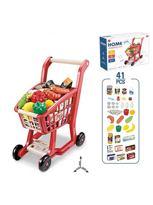 Детски комплект количка за пазаруване и продукти EmonaMall - Код W4920
