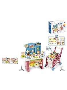   Детски комплект супермаркет с количка за пазаруване EmonaMall - Код W4921