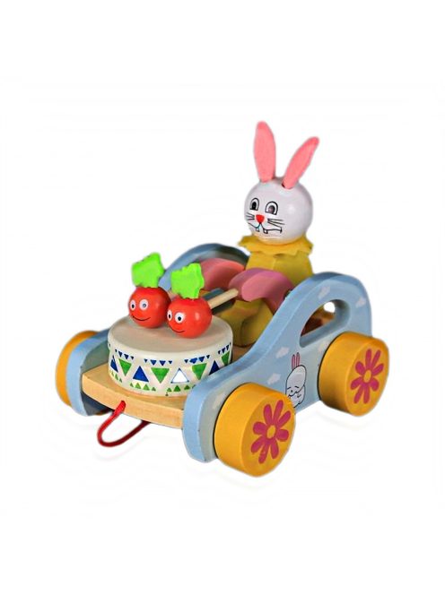 Детска дървена количка със зайче EmonaMall - Код W4938