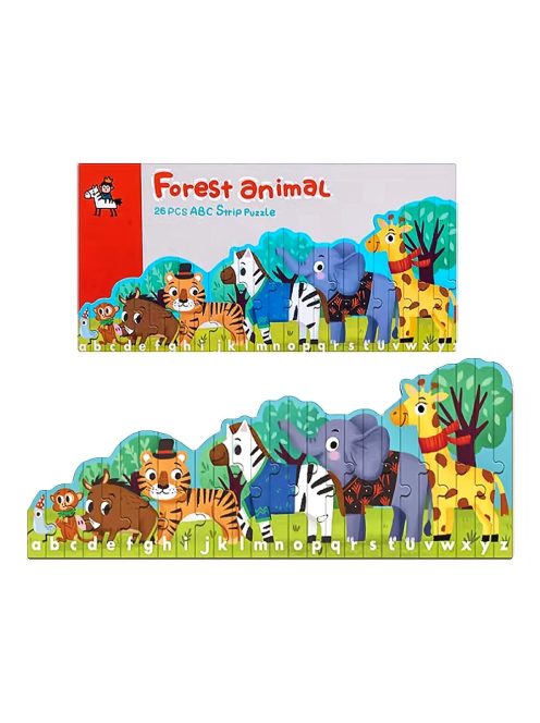 Детски дървен пъзел "Африкански животни" (58см) EmonaMall - Код W5091
