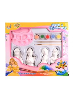   Детски комплект за оцветяване на гипсови принцеси EmonaMall - Код W5395