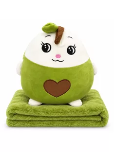 Плюшена играчка 40см, с одеяло 160x105см 3в1, Круша